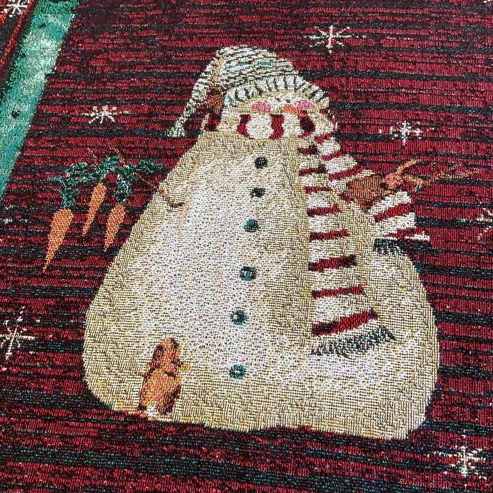 Christmas Snowmen Woven Throw/Blanket Mohawk/Valorie Wenk